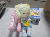 Precious Moments Doll, Puzzle & Girl's Hangers