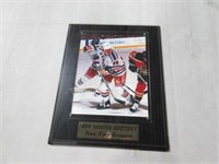 Wayne Gretzky framed plaque