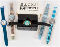 Jewelry 5 Retro Swatch Watches; 3 in Original Pkg