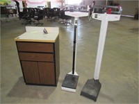 Scales and Medical Table-