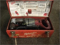 MILWAUKEE RIGHT ANGLE DRILL IN TOOL BOX