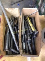 2 BOX LOT ASST. CHISELS & PUNCHES