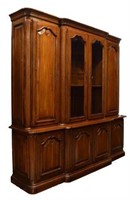 LARGE FRENCH BREAKFRONT BOOKCASE DISPLAY