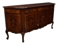 VINTAGE ITALIAN LOUIS XV STYLE INLAID SIDEBOARD