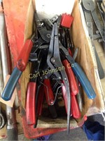 BOX ASSORTED SNAP RING PLIERS