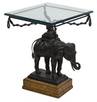 MAITLAND-SMITH BRONZE ELEPHANT OCCASIONAL TABLE