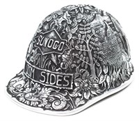 INDONESIAN YOGYA STYLE EMBOSSED ALUMINUM HARD HAT