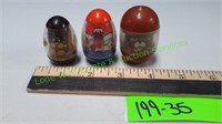 Vintage Weeble Wobbles Figurines