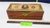 Big Buck$ Bank Wooden Money Box
