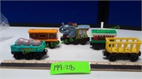 Wooden Magnetic Toy Train Cars