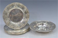 (6) WALLACE ROSE POINT STERLING SILVER HOLLOWWARE