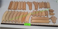 Wooden Train Track Pieces
