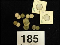 Silver foreign coins, variety of conditions
