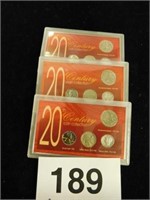 Three 20th Century Coin Collection, 4 piece set