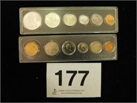 1967 & 1987 Canadian Mint Sets in plastic cases