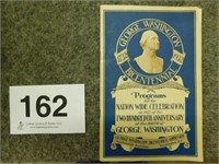 George Washington Bicentennial 1932 Programs