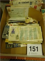 Hand written mailed envelopes w/stamps, 1913-1944