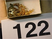 Goldtone marked .925 charms, Noah's Ark & 4