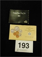 1982-S US Proof set - 1990 US Mint set P&D