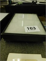 12x16 glass top showcases: four 1" cases - one 2"