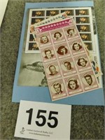 James Dean full sheet Legends of Hollywood stamps