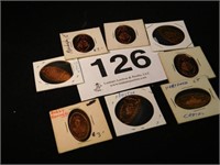 Flattened pennies, Hartford & Manchester, Conn. -