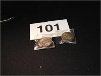 4 Calhoun Co. (Mich.) Fair Centennial .25 tokens