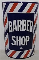 SSP Barber Shop curved sign