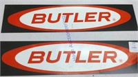 2- butler tin signs