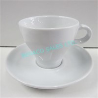 1 LOT, 12 SETS WIDE TOP CUPS W/ SAUCERS