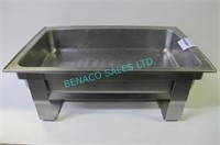 1X, S/S CHAFING DISH- NO LID, MISSING HANDLES