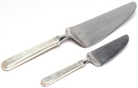 Pair of Towle Sterling & Stainless Cake Servers