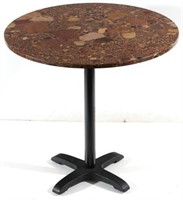 Contemporary Circular Marble-Top Table