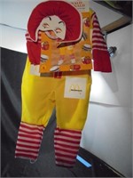 Brand New Ronald McDonald Costume