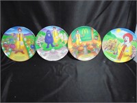 4 McDonalds Plates from 1989