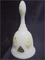 Hand painted Yellow Fenton Bell