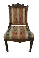 Victorian Period Walnut Parlor Chair