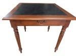 Hand Made Mahogany Leather Game Table