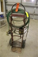 Oxygen and Acetylene Cart, has Gauges and 50ft