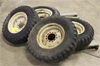 (4) Uniroyal 7.50x15 Tires on Implement Rims