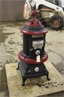 Vintage Artistic Oak 17 Cast Iron Wood Stove