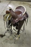 Custom Made by Buffalo Saddlery 16" Roping Saddle
