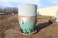 Sur-Flo Round Galvanized Pig Feeder Without Cover,