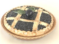 Covered Pie Plate, Blueberry