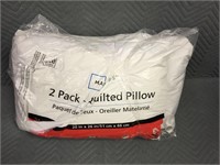 2 Pack Quilted Pillow