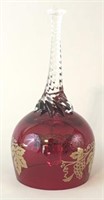 Venetian Red Bell with Gold Trim