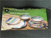 12 Piece Acrylic Dinnerware Set