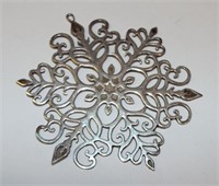 1976 Sterling Silver Snowflake Ornament