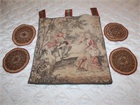 Tapestry of Gentlemen Serenading