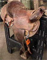 Old Western Cowboy Horse Saddle Ranch Farm